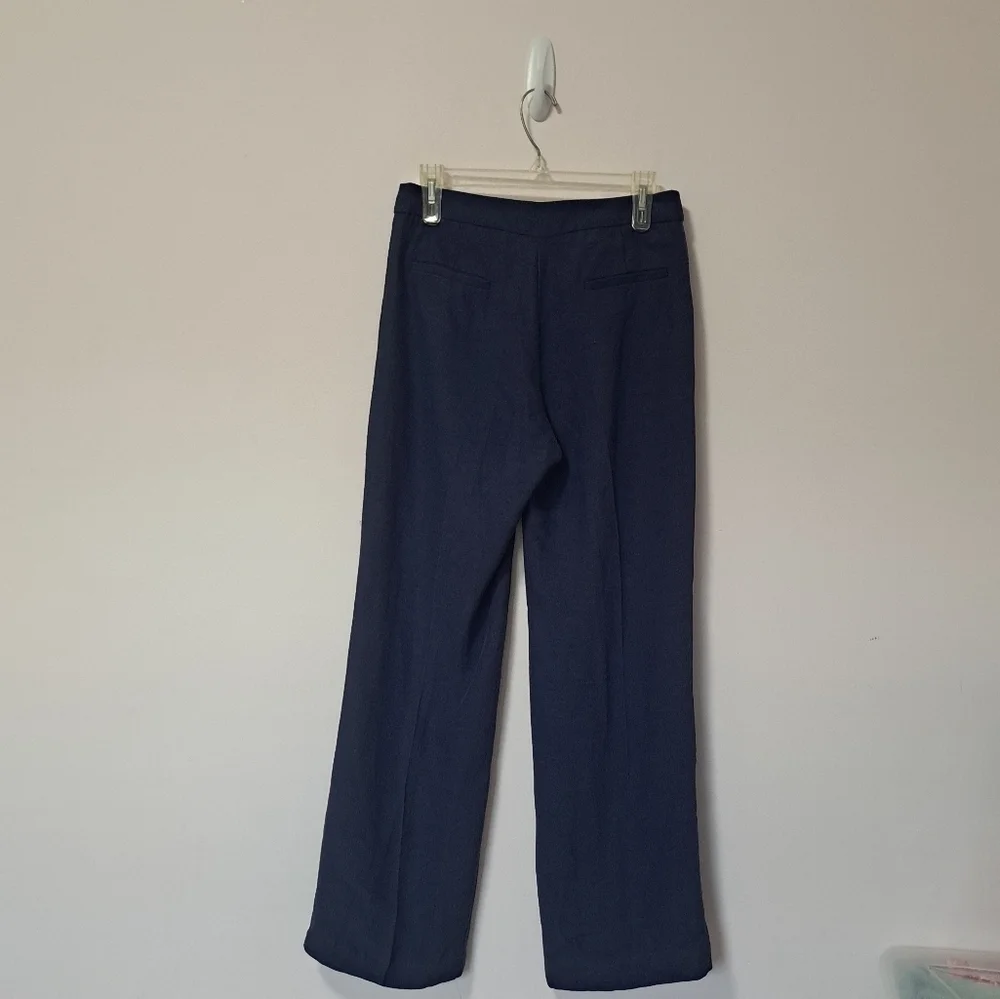 Sezane Linen Blend Trouser Blue 6